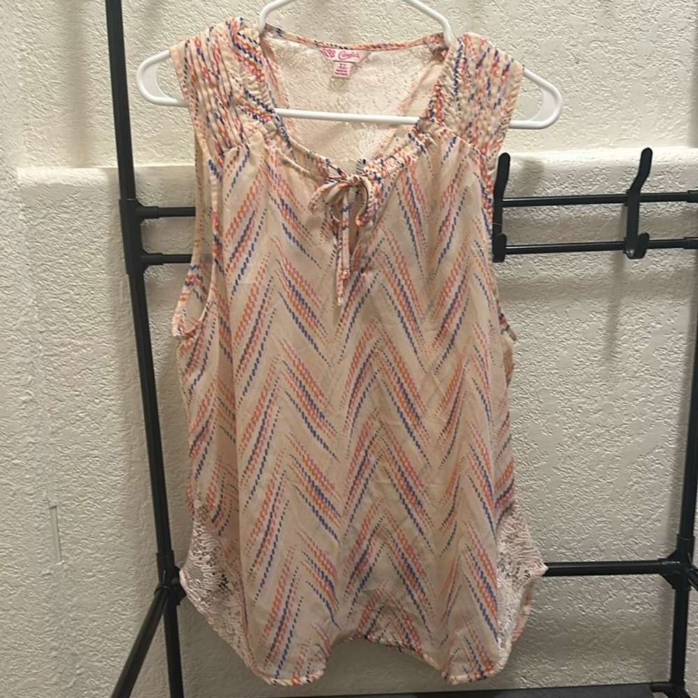 CANDIES Chevron Tank Blouse